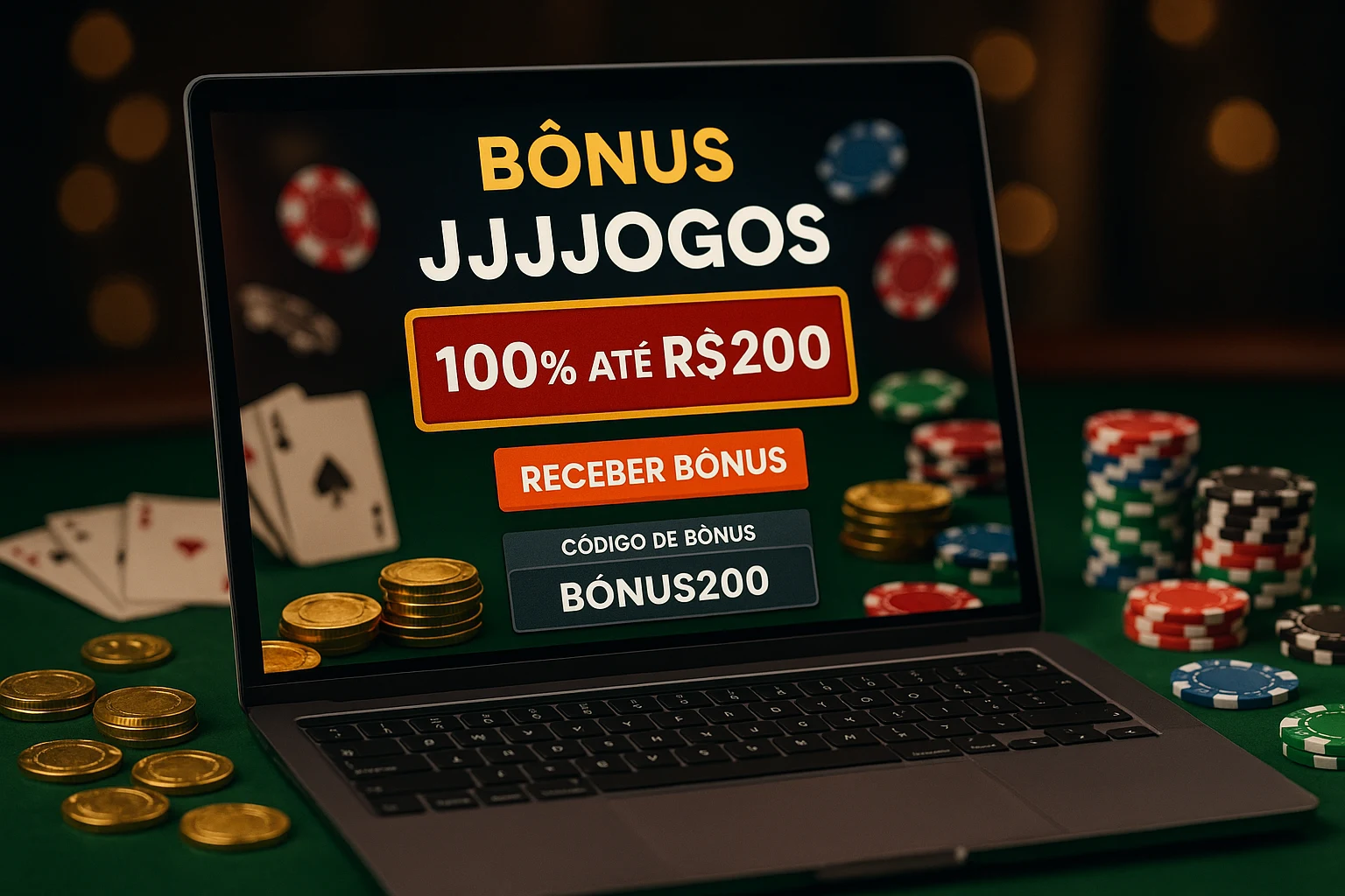 O bônus promocional JJJJOGOS é uma ótima maneira de começar sua aventura