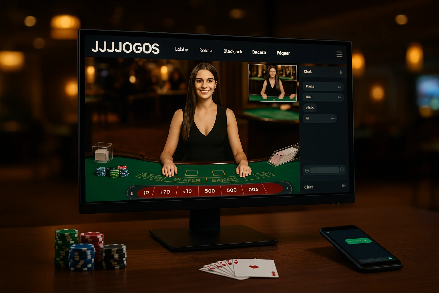 O JJJJOGOS Live Casino lança promoções regularmente